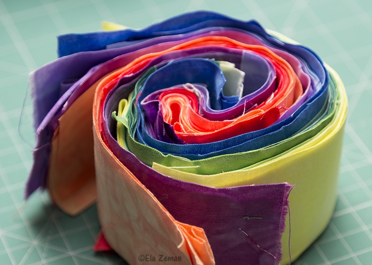 patchworki z tkanin farbowanych ręcznie