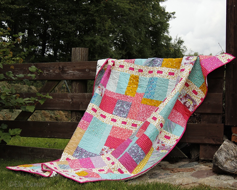 Nowy quilt – patchworkowa narzuta na łóżko