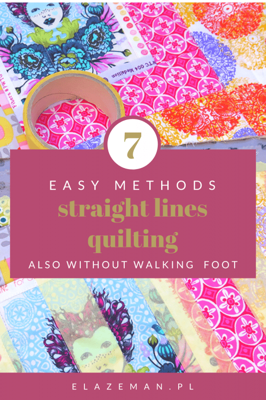 7 easy methods straight lines quilting